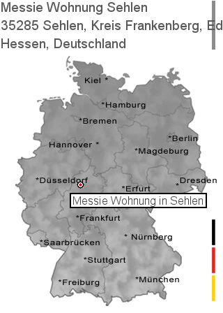 Messie Wohnung Sehlen, Kreis Frankenberg, Eder, 35285 Sehlen