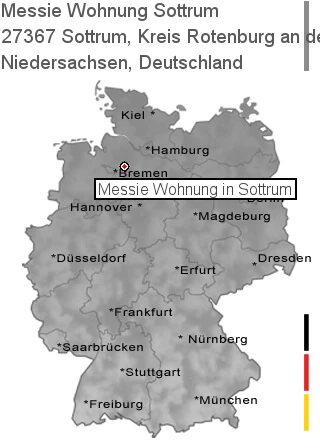 Messie Wohnung Sottrum, Kreis Rotenburg an der Wümme, 27367 Sottrum