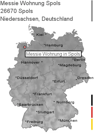 Messie Wohnung Spols, 26670 Spols