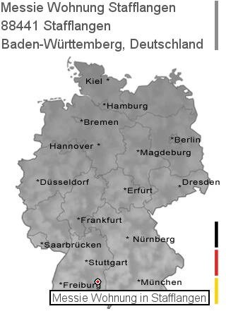 Messie Wohnung Stafflangen, 88441 Stafflangen