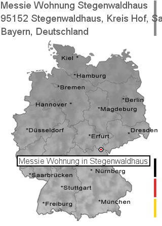 Messie Wohnung Stegenwaldhaus, Kreis Hof, Saale, 95152 Stegenwaldhaus