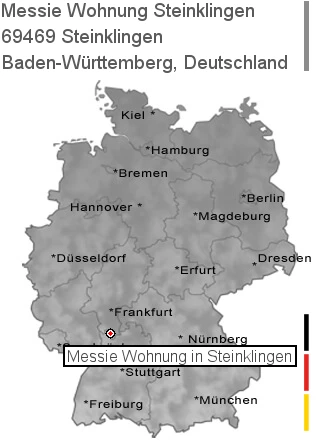Messie Wohnung Steinklingen, 69469 Steinklingen