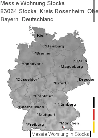 Messie Wohnung Stocka, Kreis Rosenheim, Oberbayern, 83064 Stocka