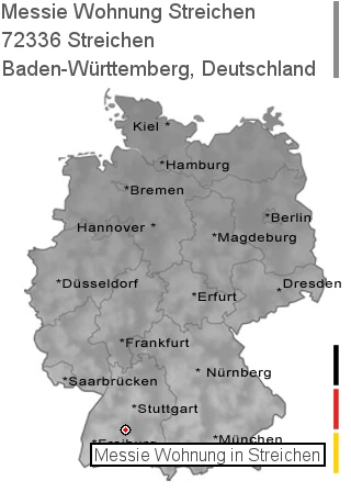 Messie Wohnung Streichen, 72336 Streichen