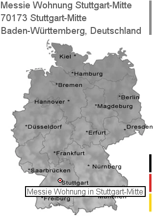 Messie Wohnung Stuttgart-Mitte, 70173 Stuttgart-Mitte