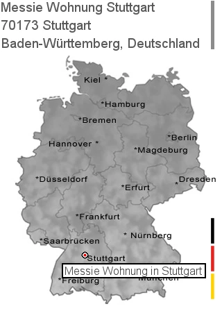 Messie Wohnung Stuttgart, 70173 Stuttgart