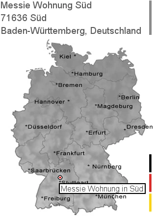Messie Wohnung Süd, 71636 Süd