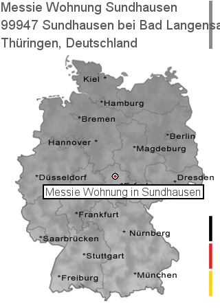 Messie Wohnung Sundhausen bei Bad Langensalza, 99947 Sundhausen