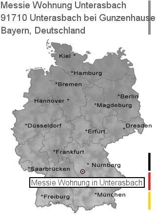 Messie Wohnung Unterasbach bei Gunzenhausen, Mittelfranken, 91710 Unterasbach