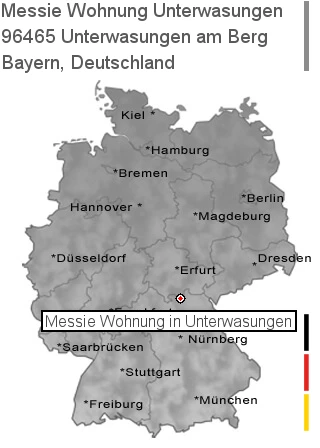 Messie Wohnung Unterwasungen am Berg, 96465 Unterwasungen