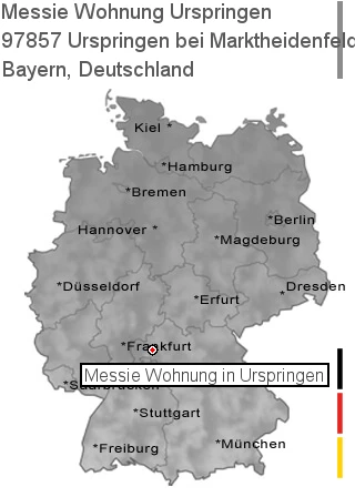Messie Wohnung Urspringen bei Marktheidenfeld, 97857 Urspringen