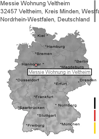 Messie Wohnung Veltheim, Kreis Minden, Westfalen, 32457 Veltheim
