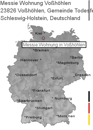 Messie Wohnung Voßhöhlen, Gemeinde Todesfelde, 23826 Voßhöhlen