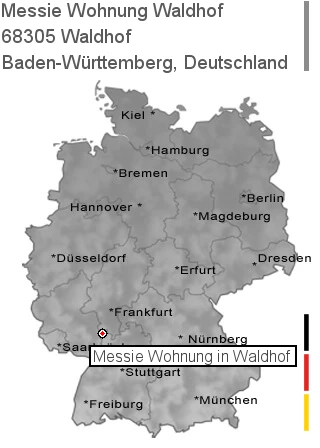 Messie Wohnung Waldhof, 68305 Waldhof