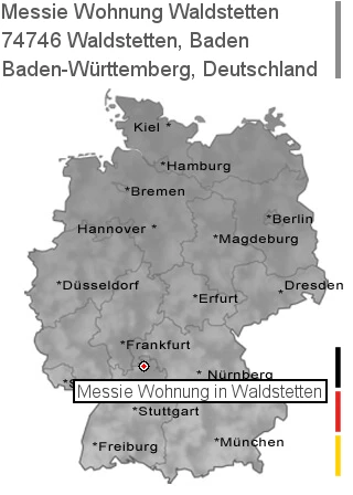 Messie Wohnung Waldstetten, Baden, 74746 Waldstetten