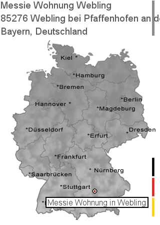 Messie Wohnung Webling bei Pfaffenhofen an der Ilm, 85276 Webling