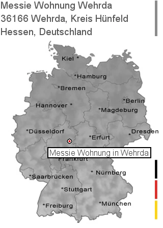 Messie Wohnung Wehrda, Kreis Hünfeld, 36166 Wehrda