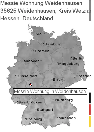 Messie Wohnung Weidenhausen, Kreis Wetzlar, 35625 Weidenhausen