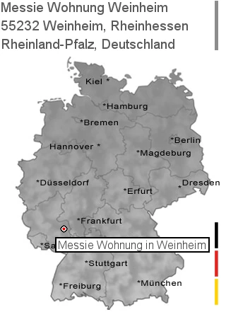 Messie Wohnung Weinheim, Rheinhessen, 55232 Weinheim