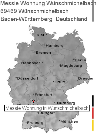 Messie Wohnung W&uuml;nschmichelbach, 69469 Wünschmichelbach