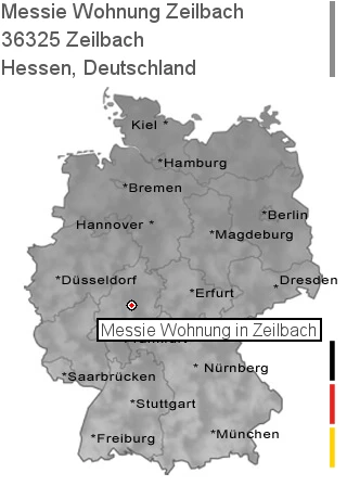 Messie Wohnung Zeilbach, 36325 Zeilbach