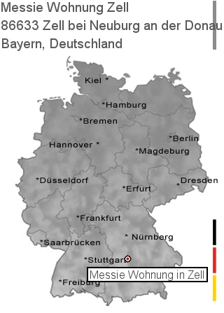 Messie Wohnung Zell bei Neuburg an der Donau, 86633 Zell