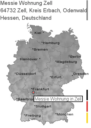 Messie Wohnung Zell, Kreis Erbach, Odenwald, 64732 Zell